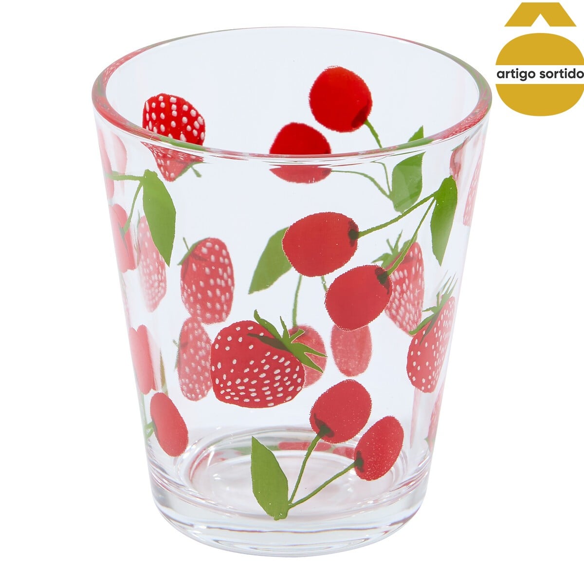 Copo de &aacute;gua FRUITY de vidro 33cl