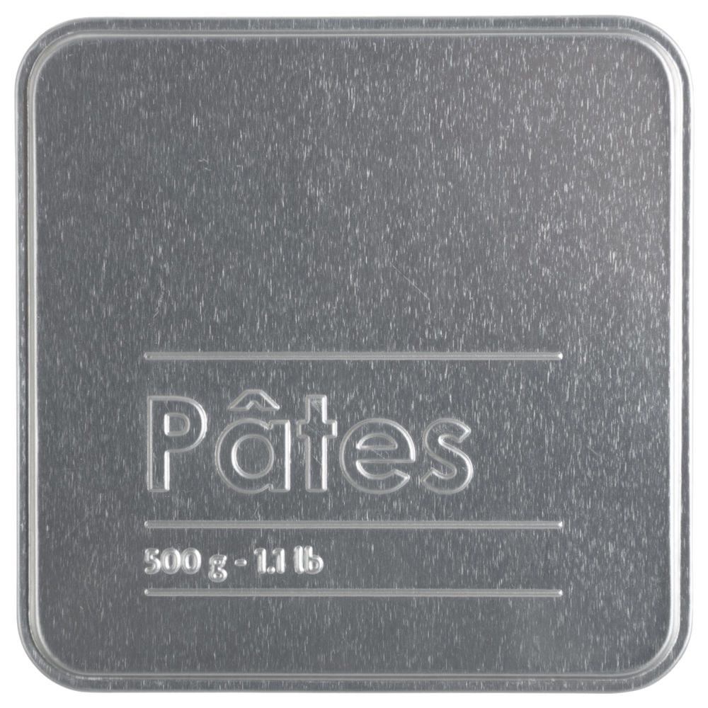Lata para massa em metal decorada 500gr