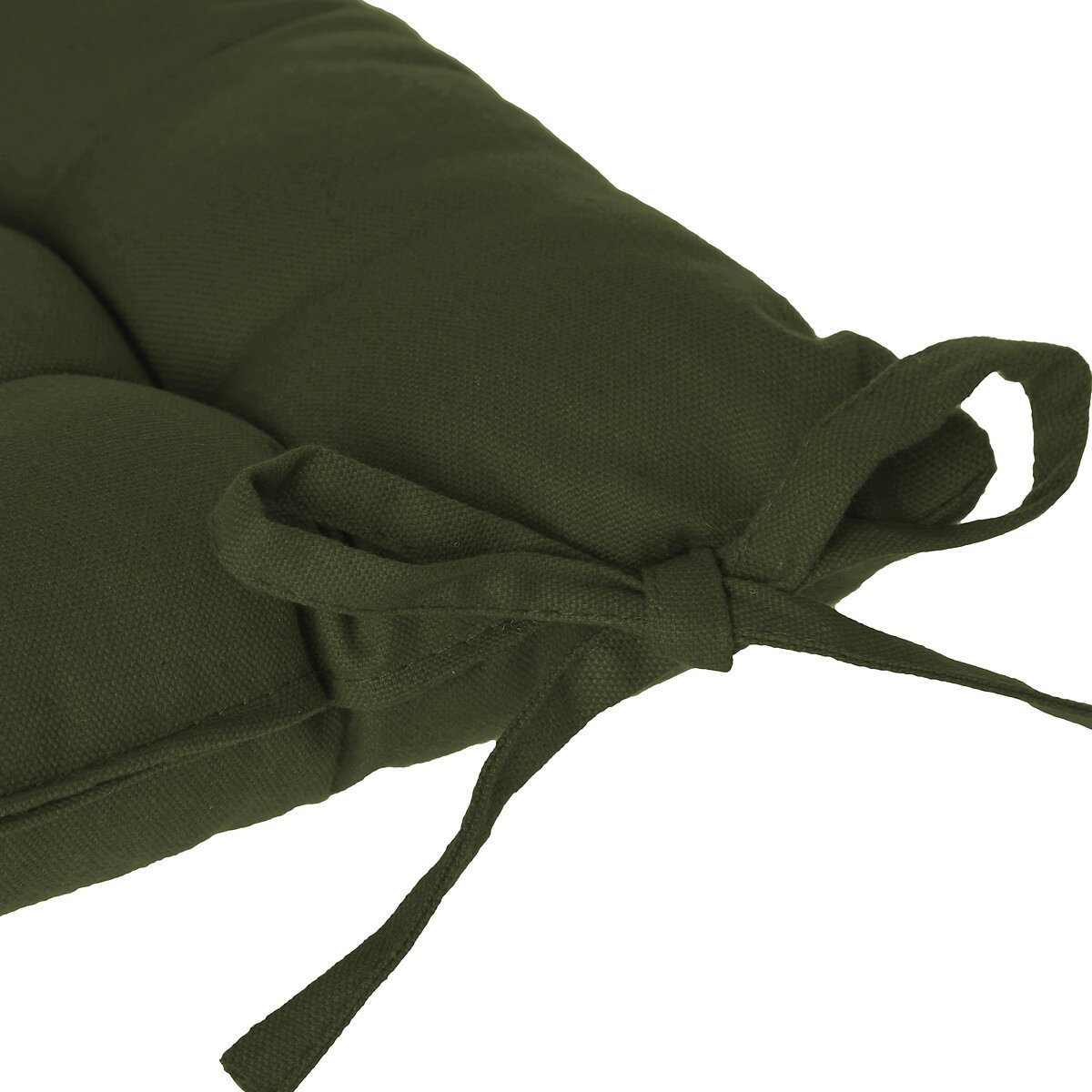 Coxim caqui de algodão 38x38cm