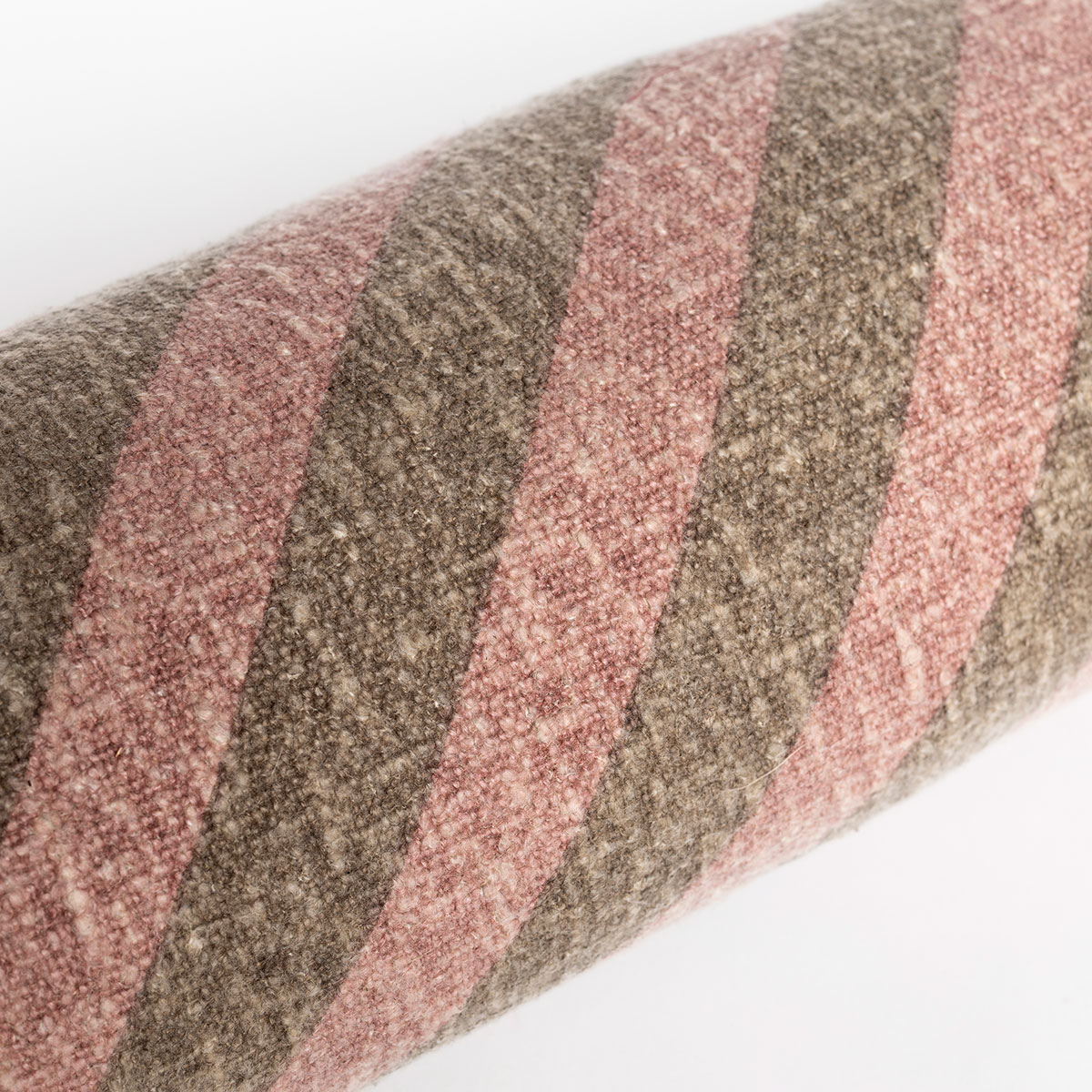 Almofada STRIPES rosa e castanho 15x50cm