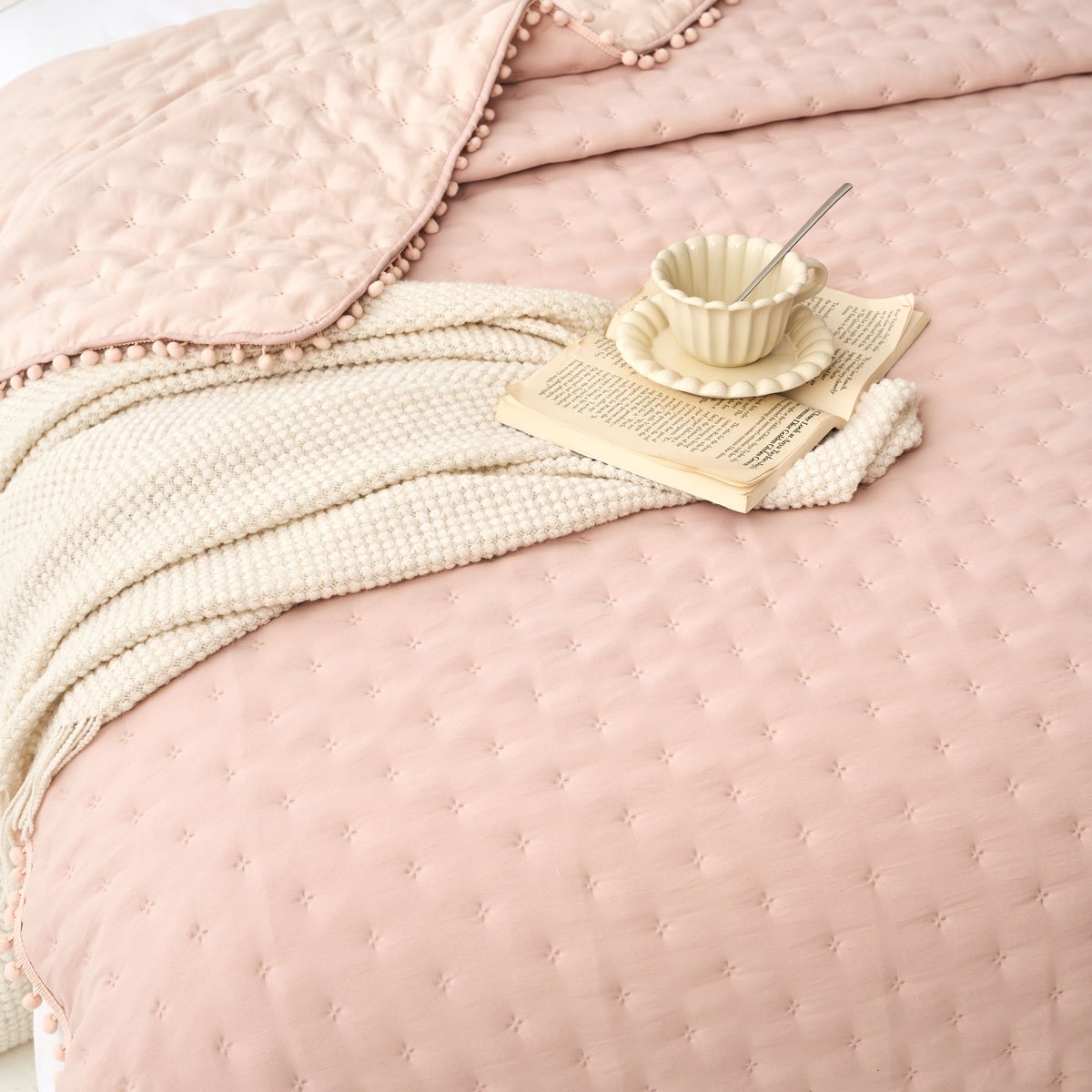 Edred&atilde;o BEAR rosa 140x220cm