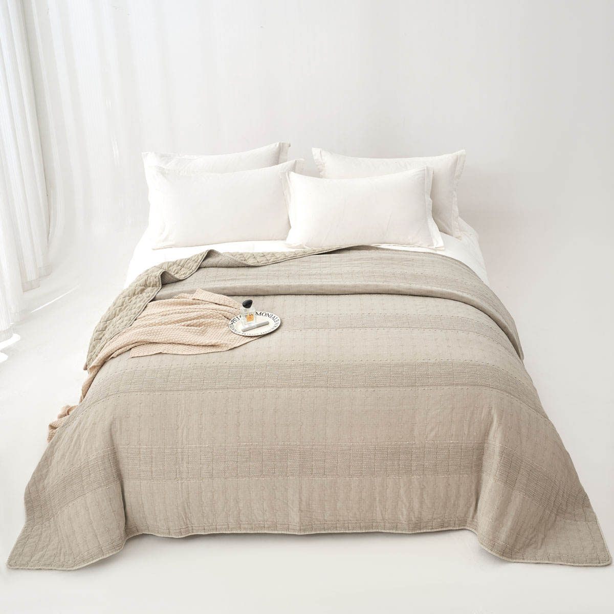 Edred&atilde;o SANA bege 240x260cm