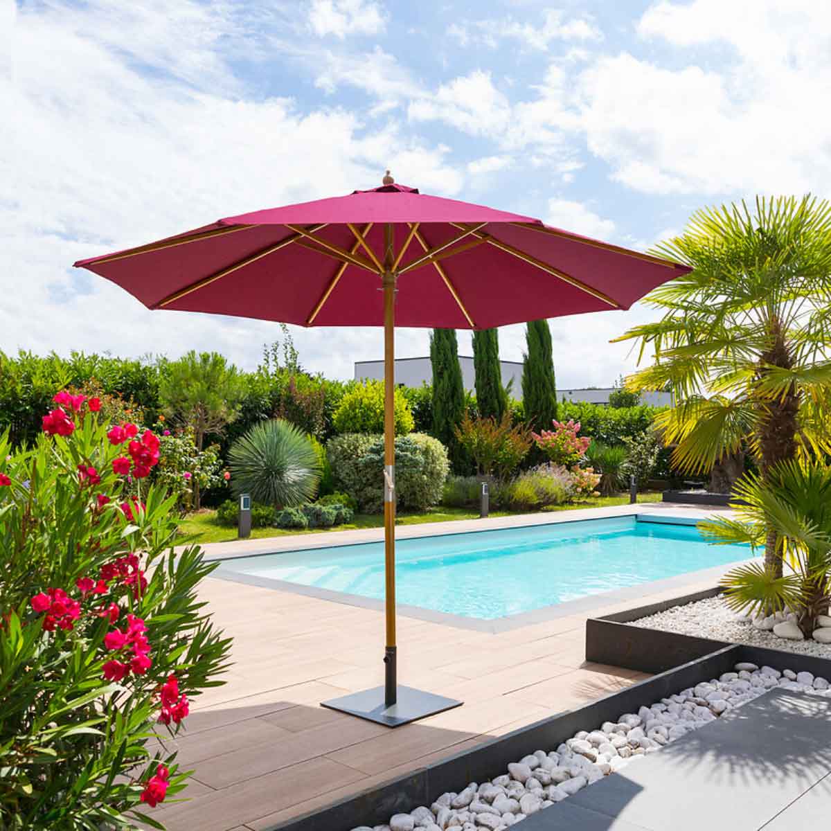 Guarda-sol TINAEI bordeaux 3m