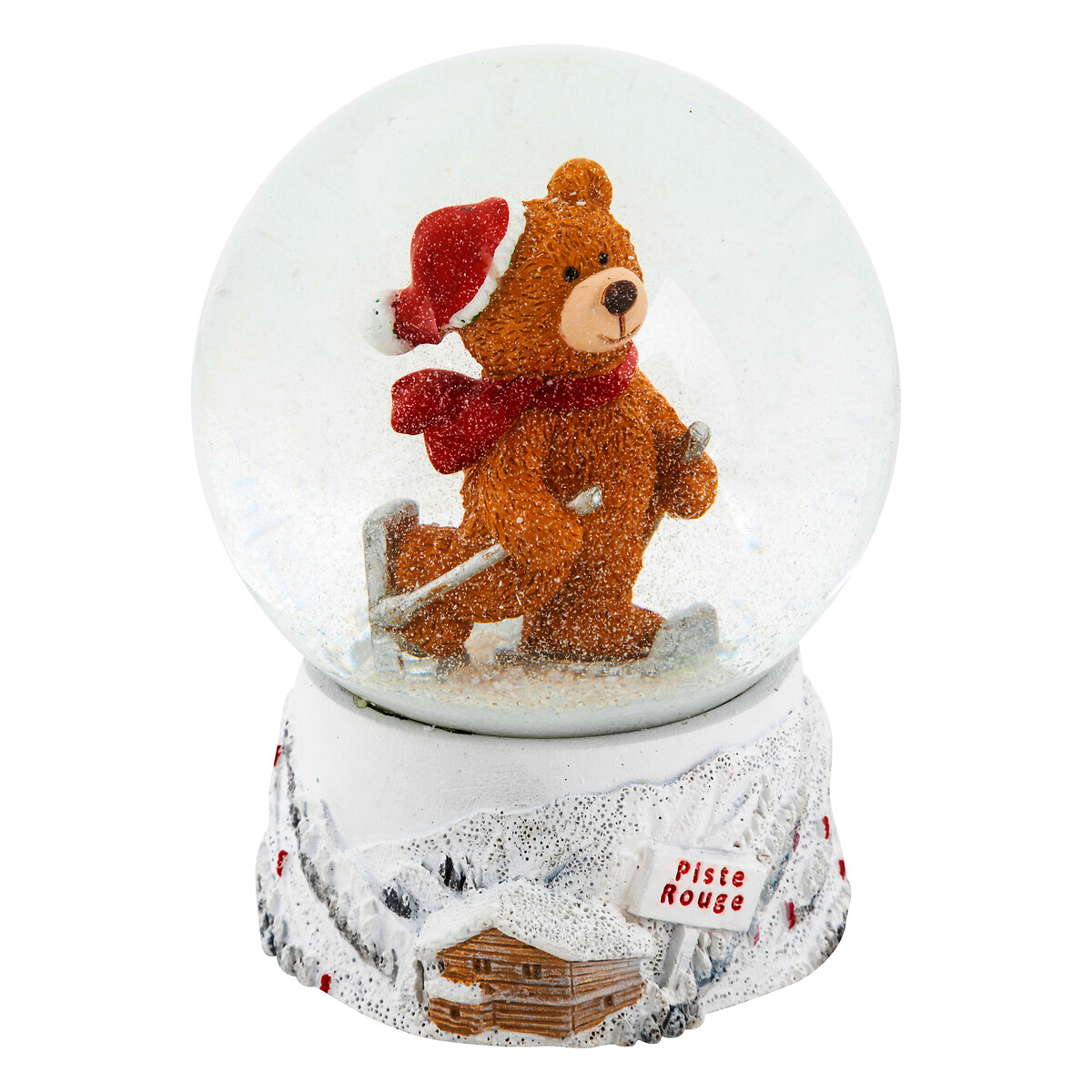 Globo de neve com ursinho SKI D8cm