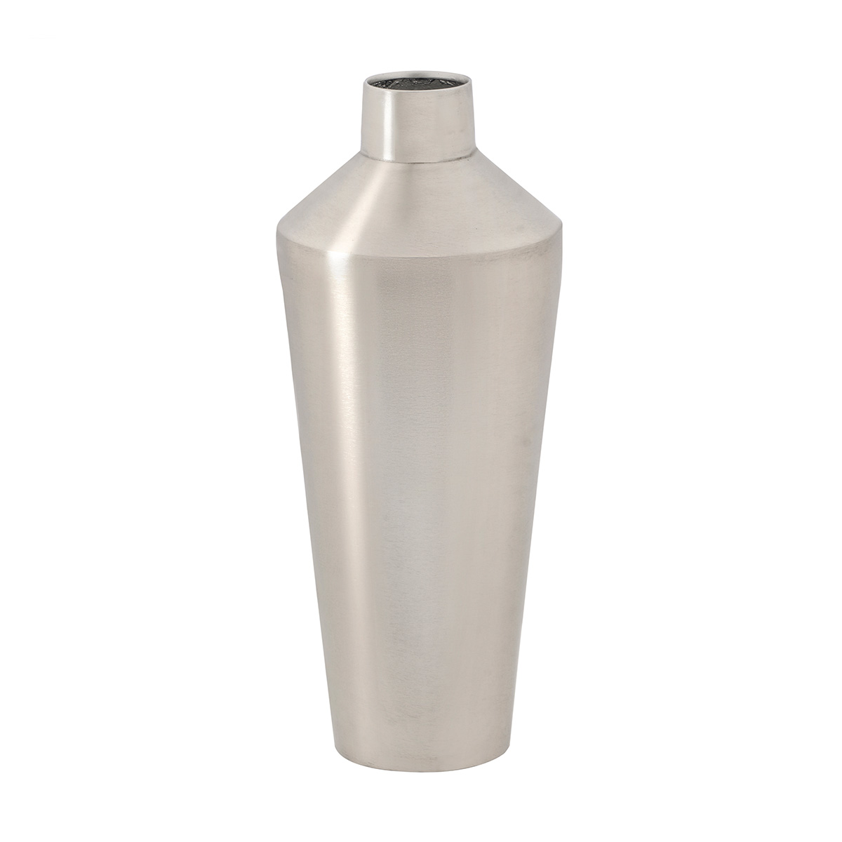Jarra prateada em metal 40cm