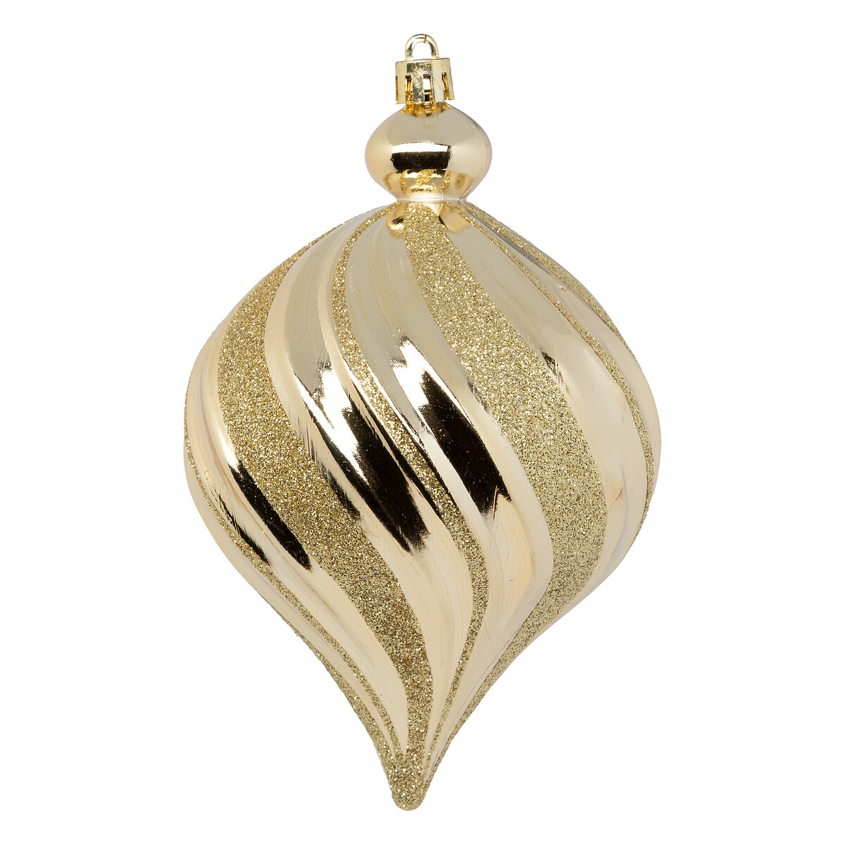 Conjunto de 6 bolas/gotas dourado 10cm