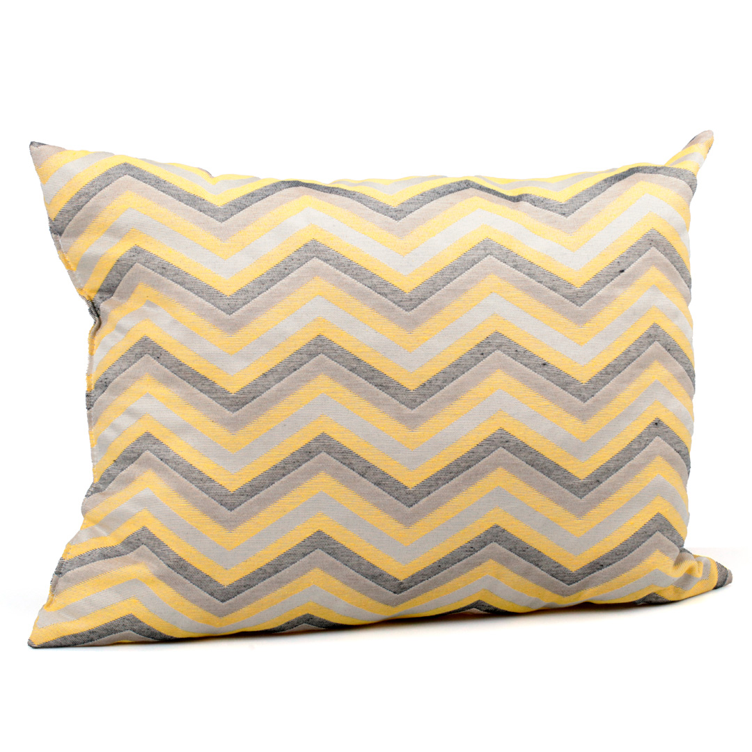 Almofada ZIG ZAG amarela 45x60cm,  Almofada ZIG ZAG amarela 45x60cm