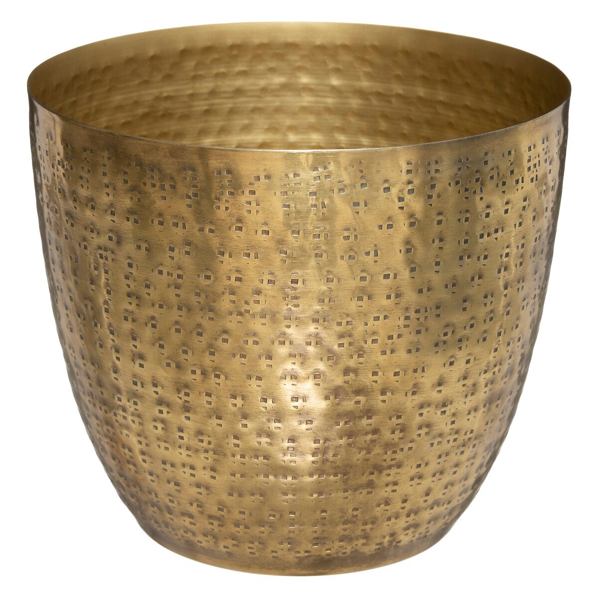 Vaso OASIS dourado em metal 16cm
