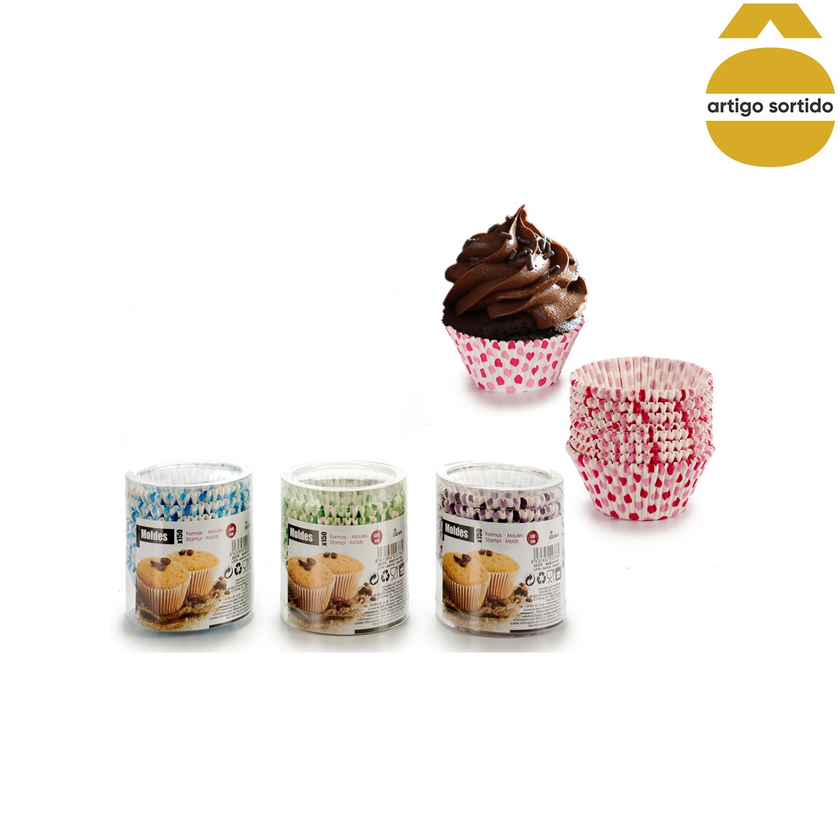 Conjunto de 150 formas de papel