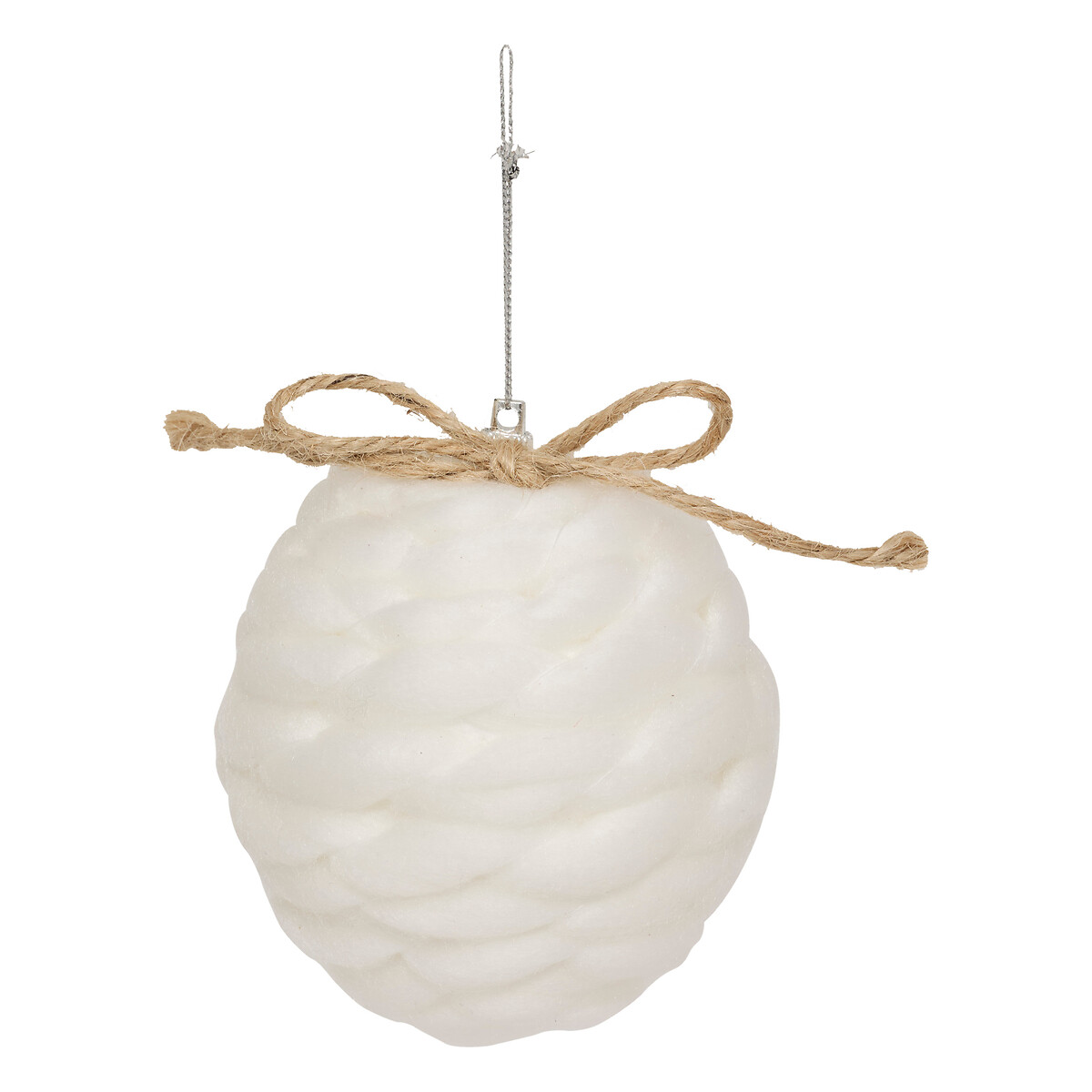 Bola de natal de tricot 8cm