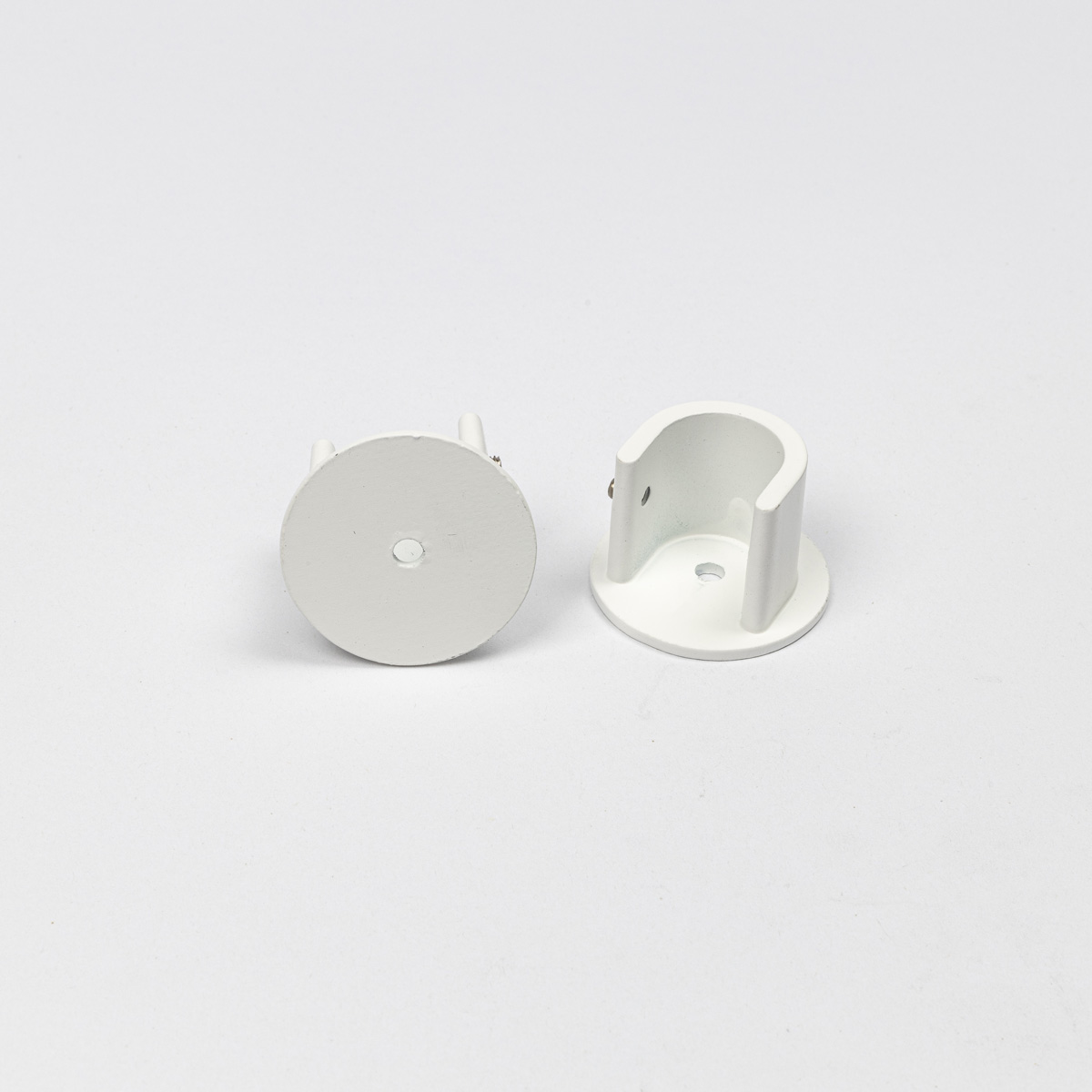 Conjunto 2 suportes mural branco mate