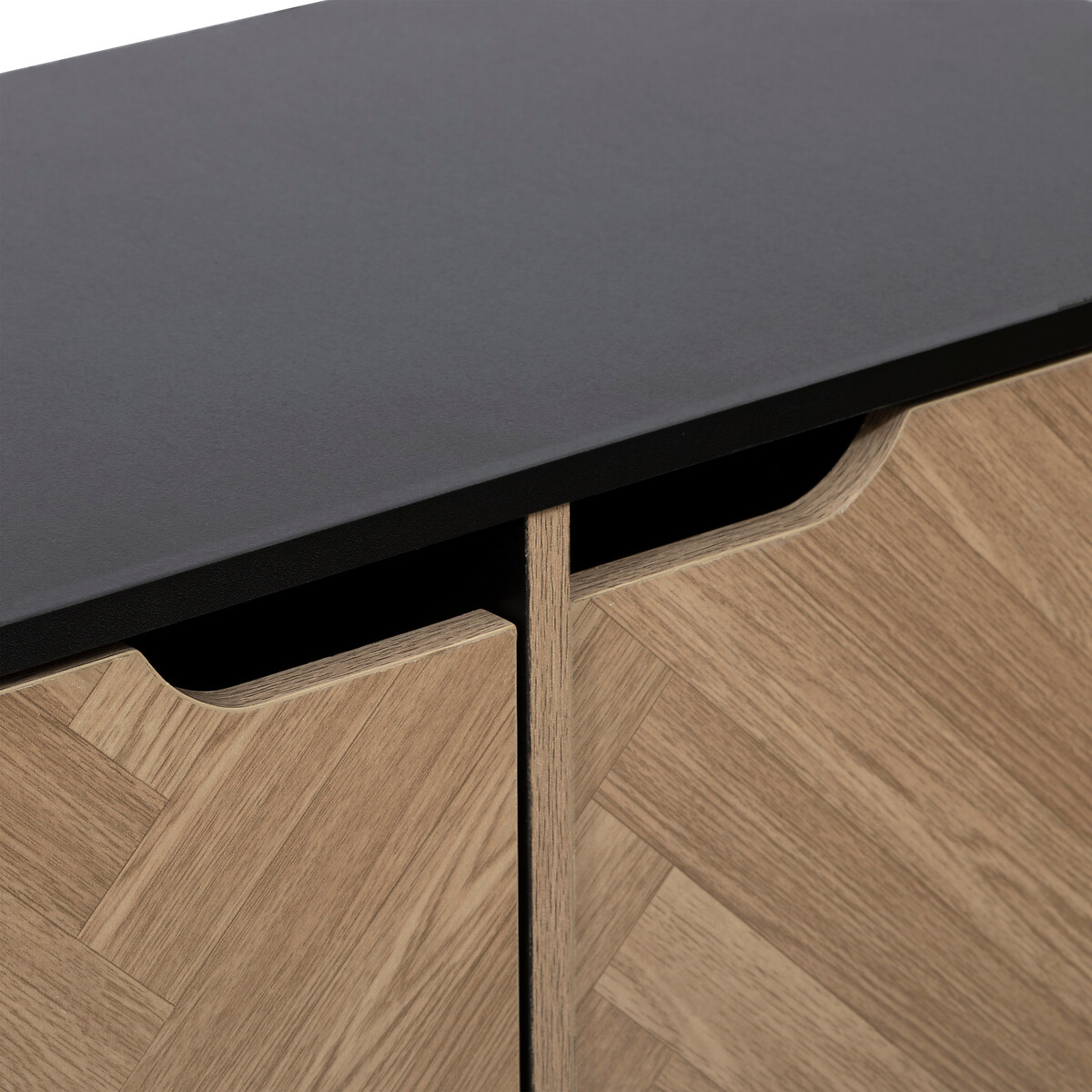 Estante mix CHEVRONS preto com 6 m&oacute;dulos