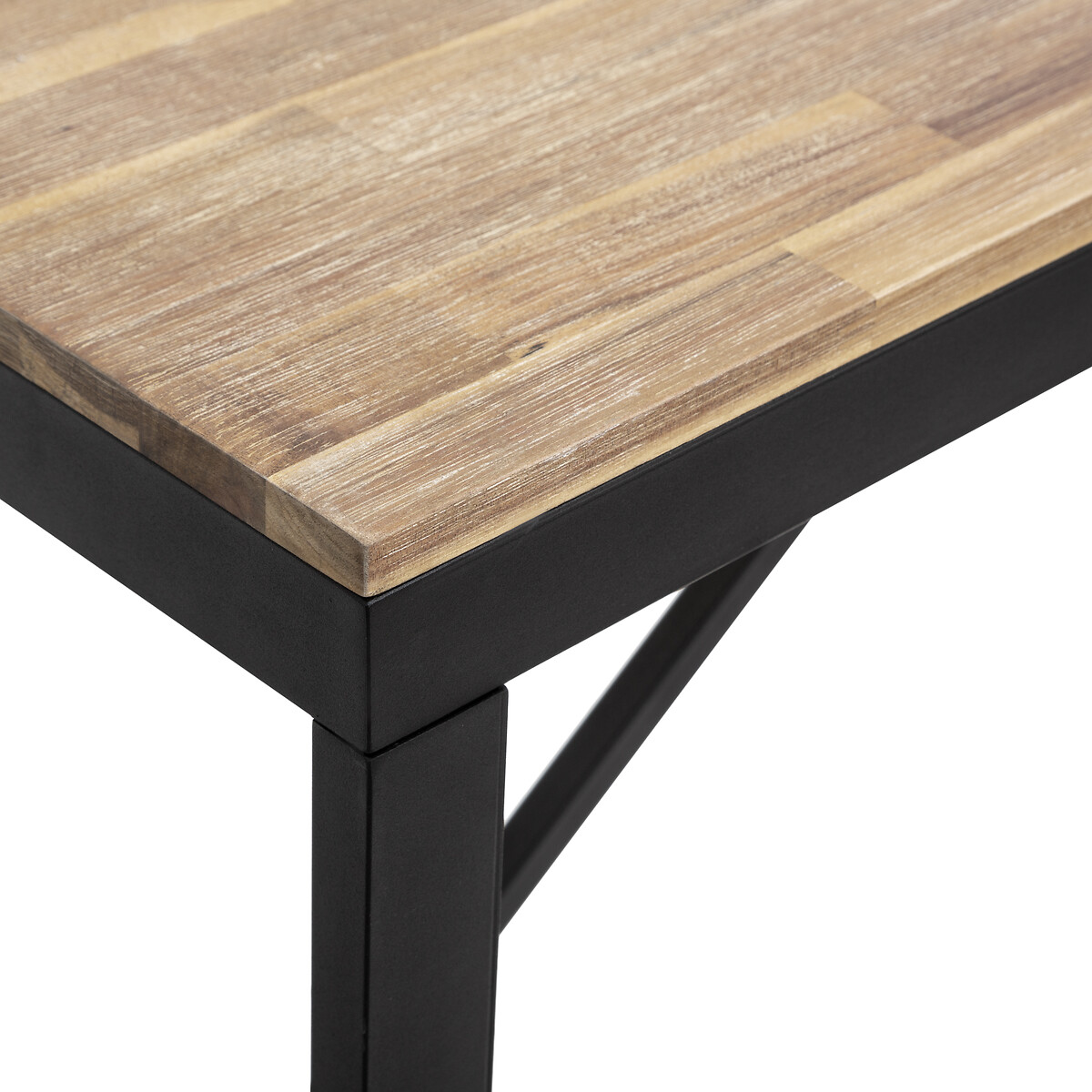 Banqueta EDENA castanho em madeira ac&aacute;cia