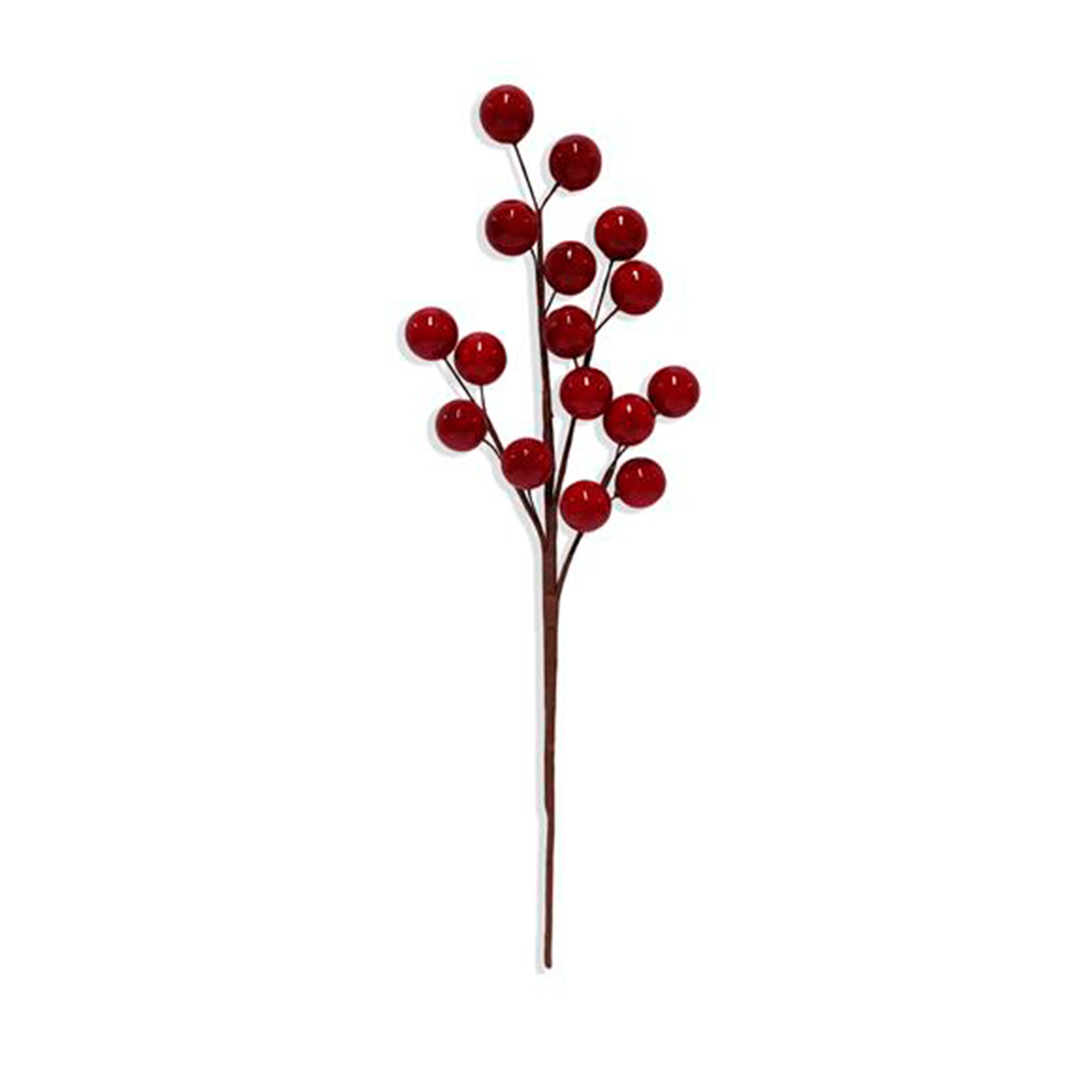 Haste Com Bagas Grandes Vermelho 48cm