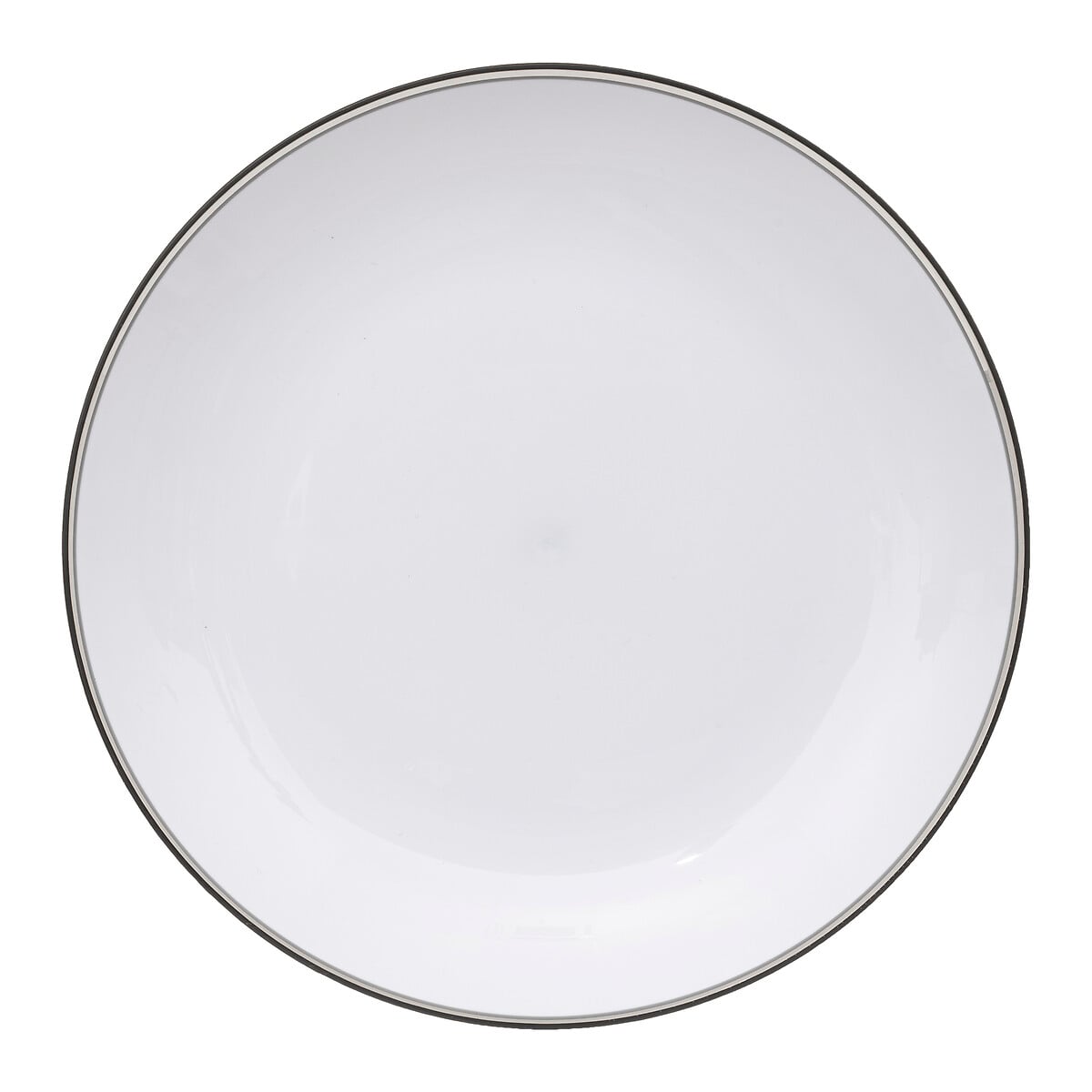 Prato raso SQUARE preto 25cm