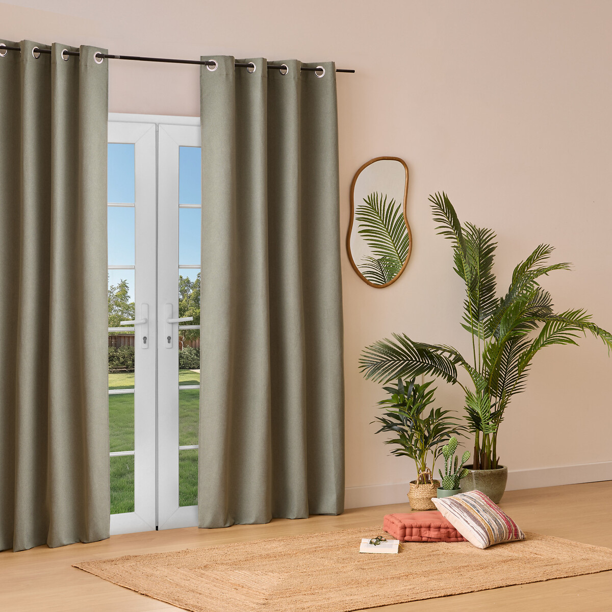 Cortina KYS isolante verde caqui 140x260cm