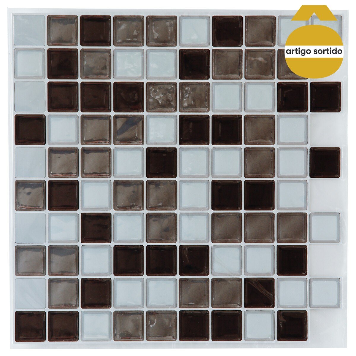 Sticker wc efeito mosaico 25x25cm