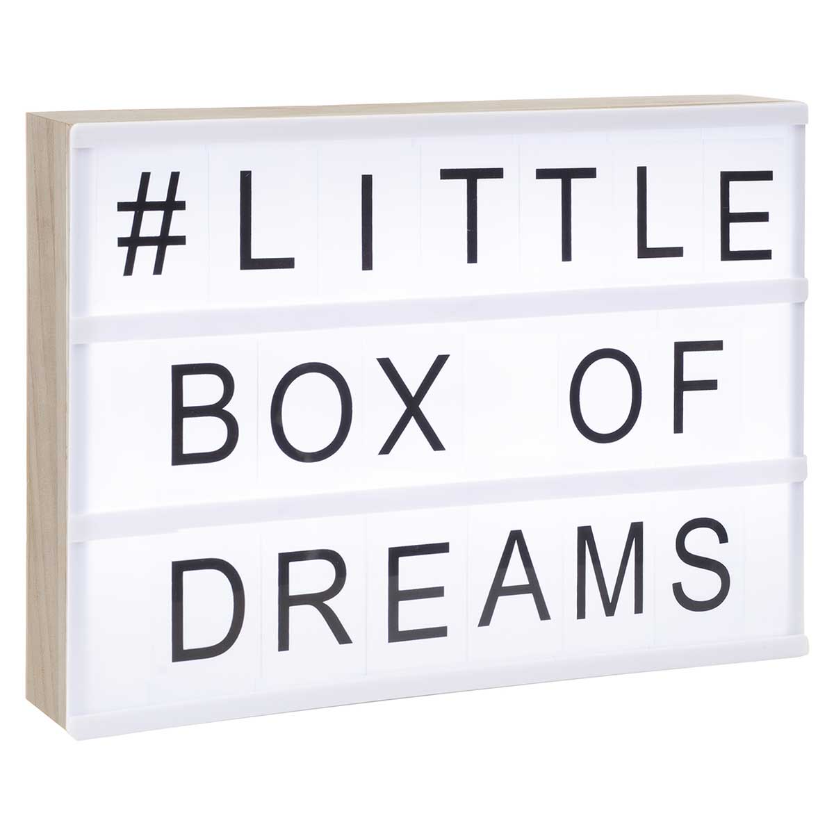 Moldura luminosa com mensagem tamanho a4