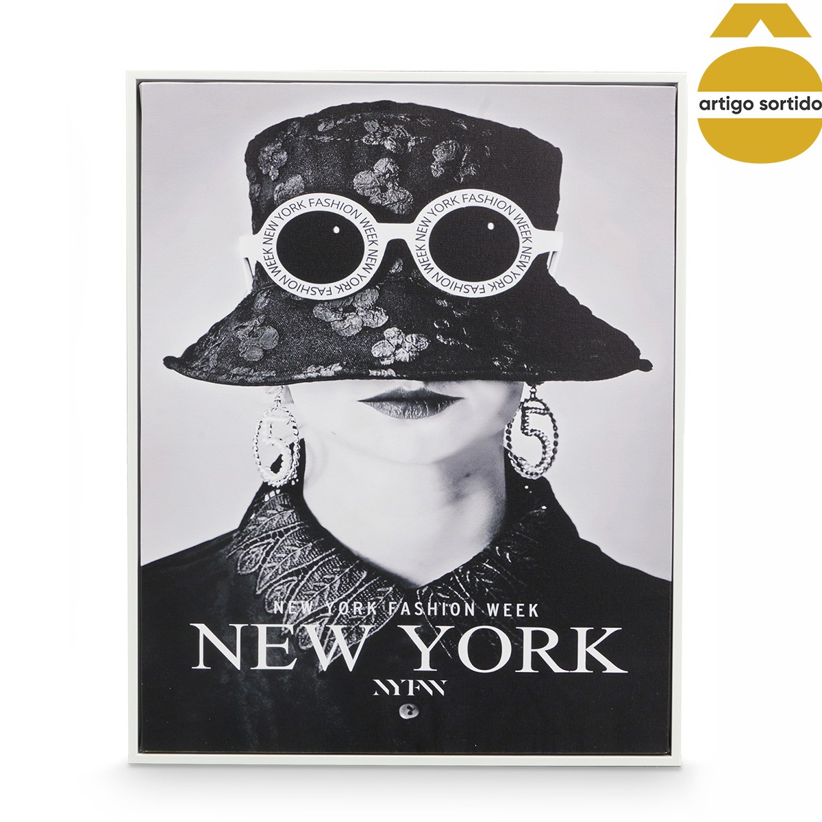 Quadro Decorativo Cidades Preto E Branco 40x50cm