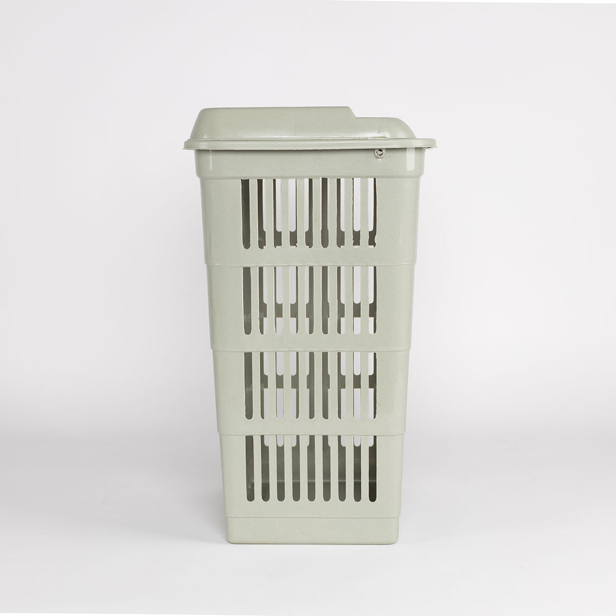 Cesto para roupa suja com tampa verde 40L