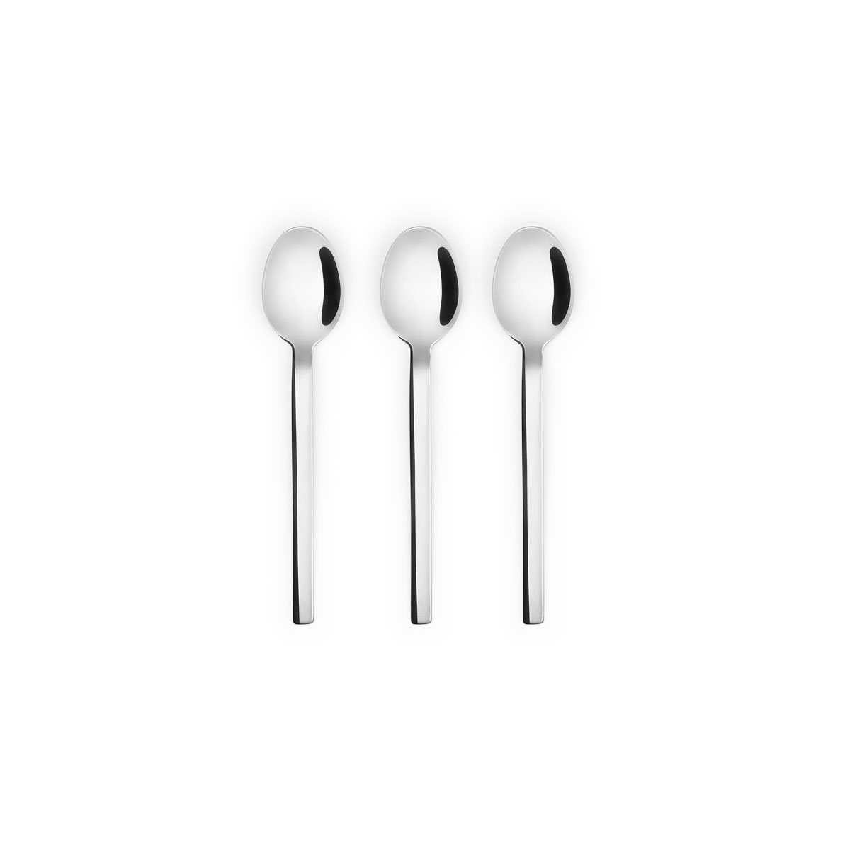 Conjunto de 3 colheres de caf&eacute; LINEA