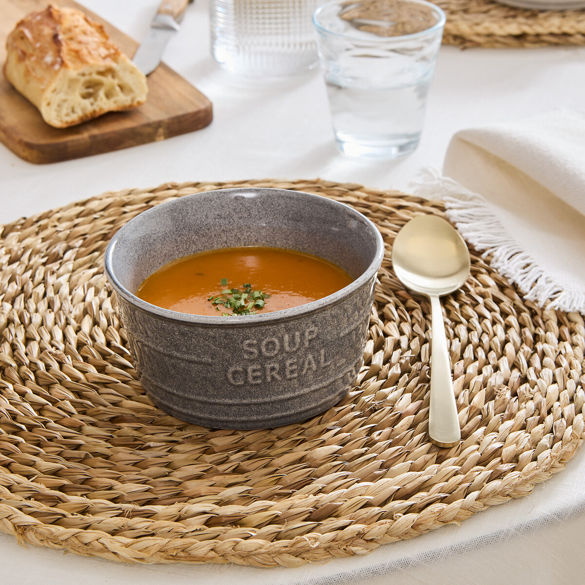 Tigela CAFE cinza 50cl