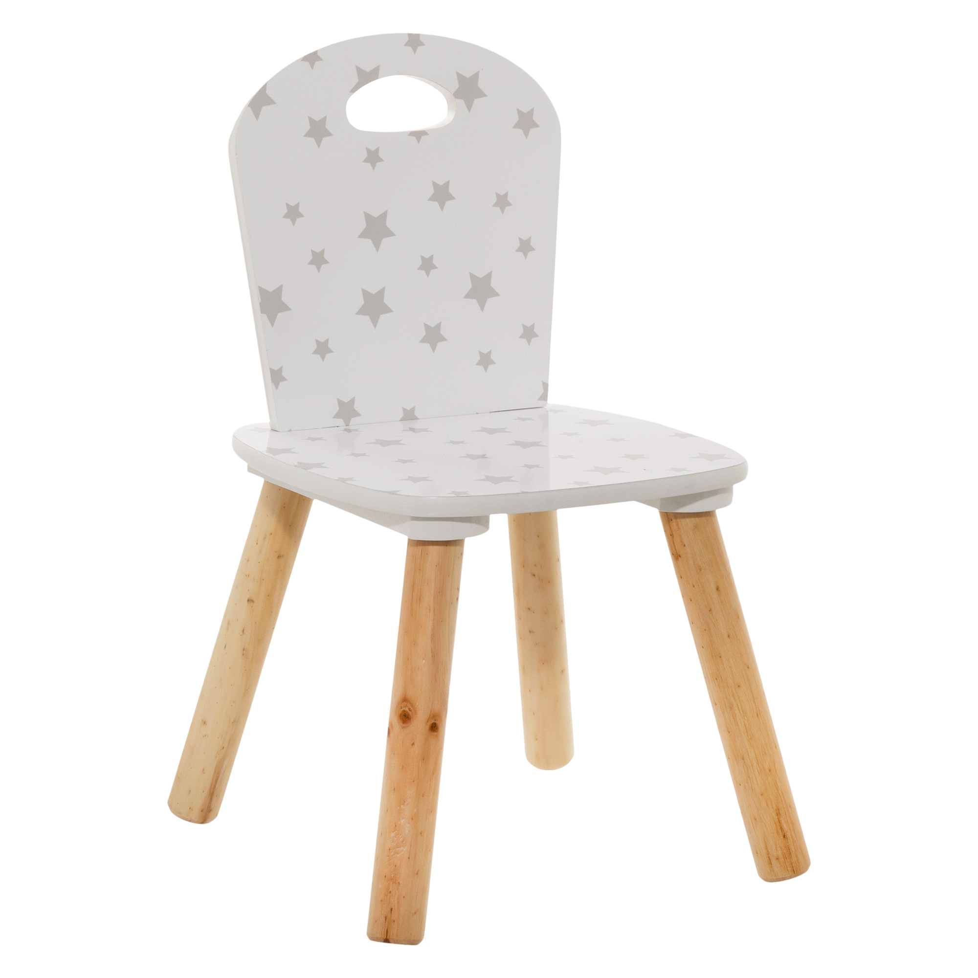 Cadeira DOUCEUR branca com estrelas,  Cadeira DOUCEUR branca com estrelas