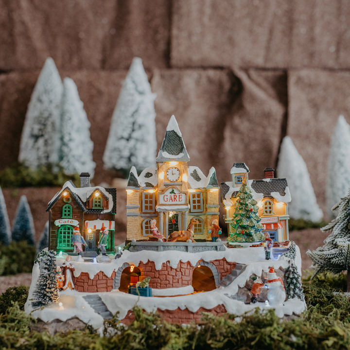 Aldeia natalícia estação de comboio,  Aldeia natalícia estação de comboio