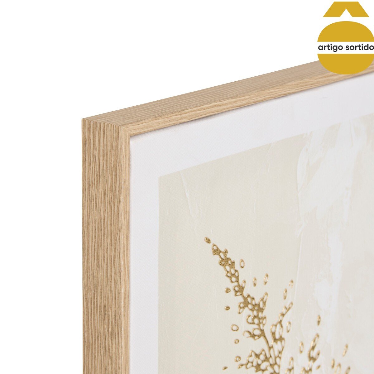 Quadro decorativo BERYL efeito alum&iacute;nio 3d