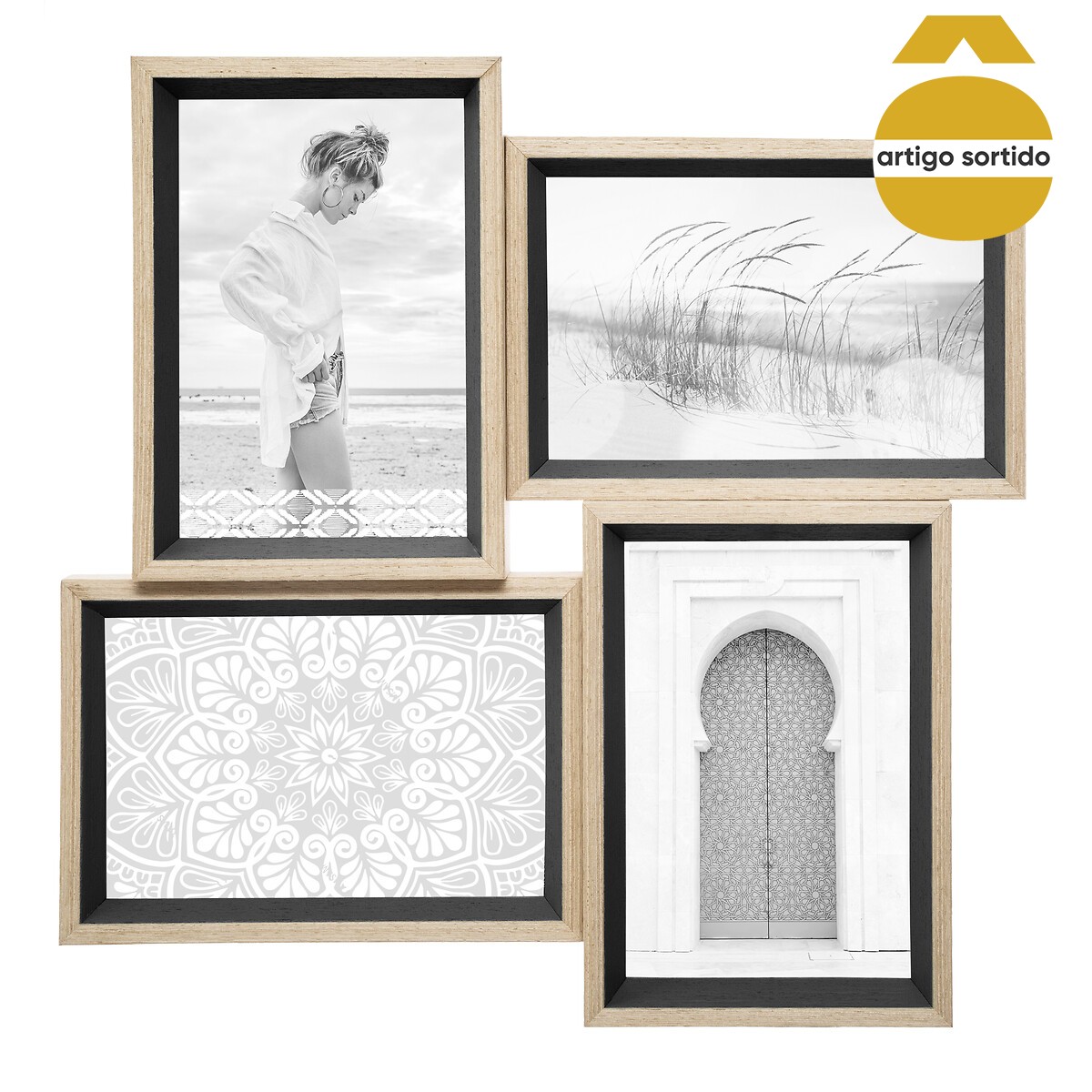 Multimoldura para 4 fotos