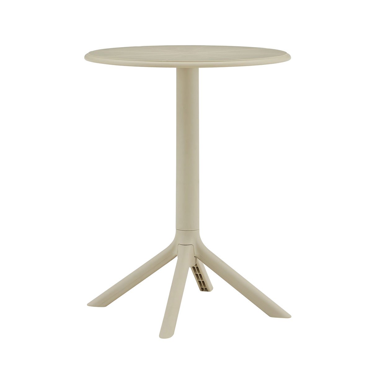 Mesa BARI bege redonda