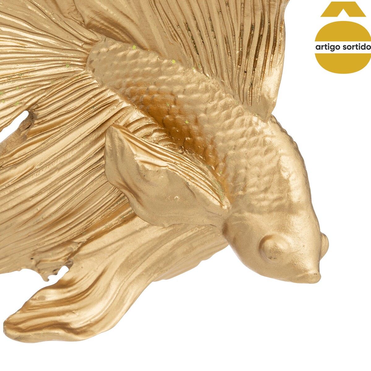 Peixe decorativo JIL dourado