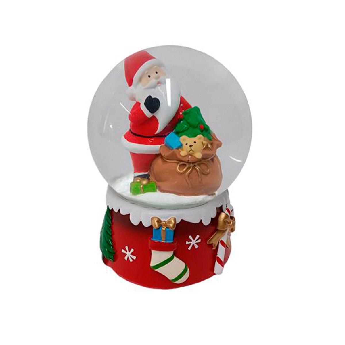 Globo De Neve Com Pai Natal 10cm