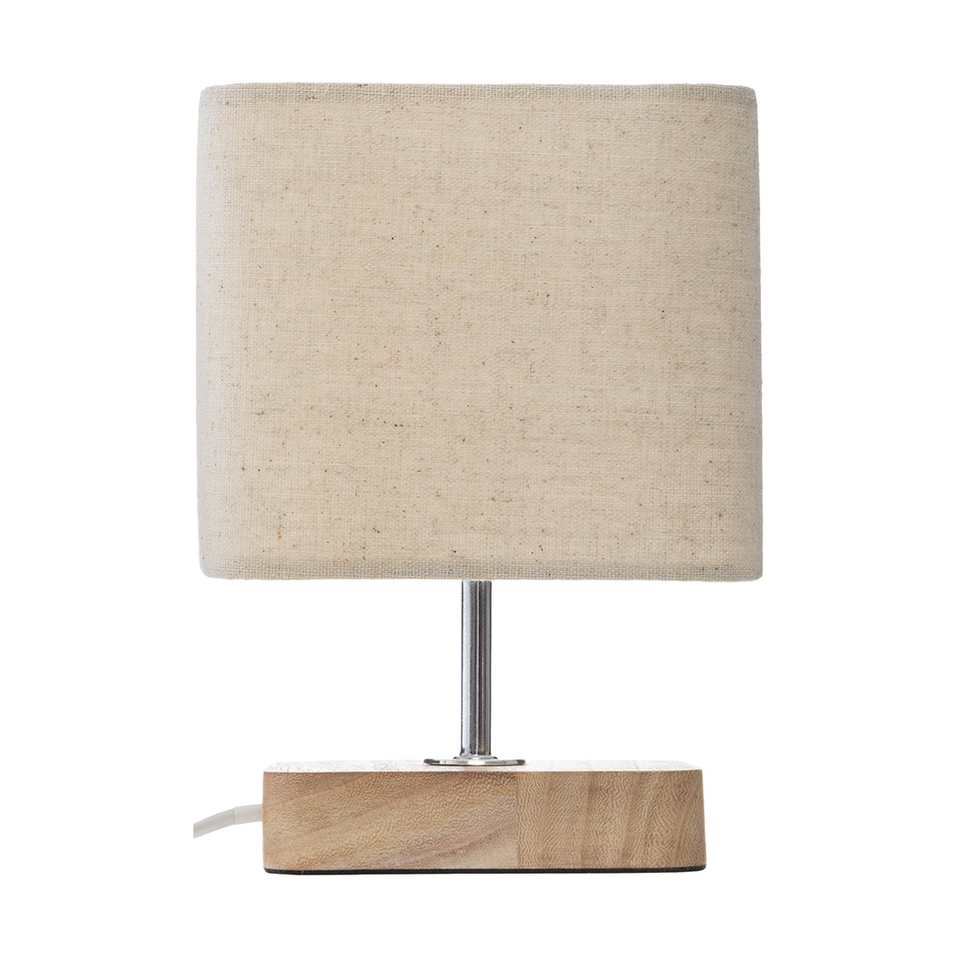 Candeeiro de mesa TOXEY marfim em madeira pinho