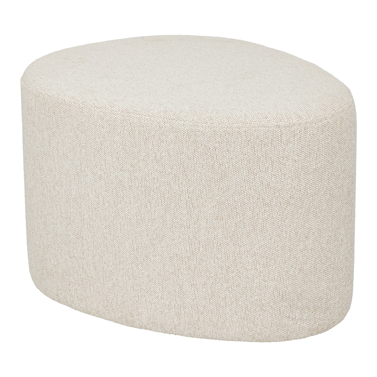 Pufe ESTRIA bege em madeira 38x47x58cm