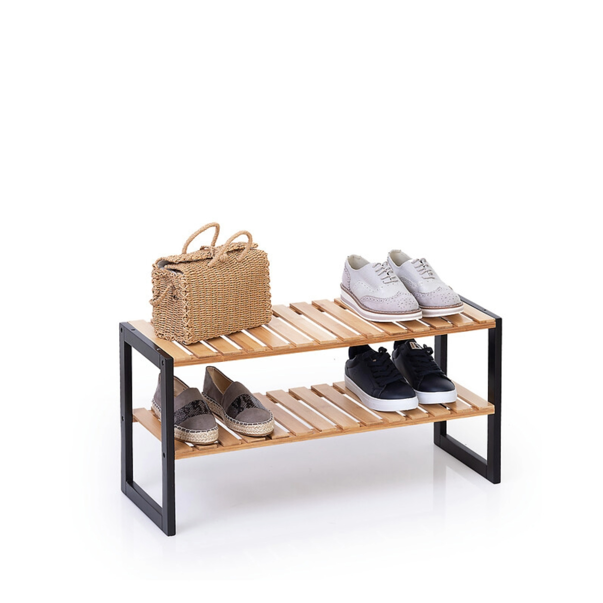 Sapateira empilhável bambu