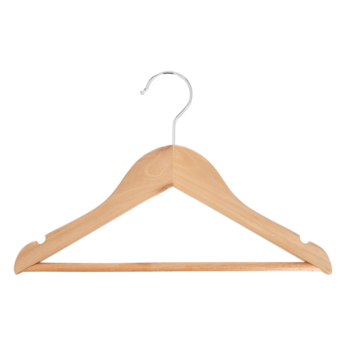 Conjunto de 4 cabides INDY castanho em madeira