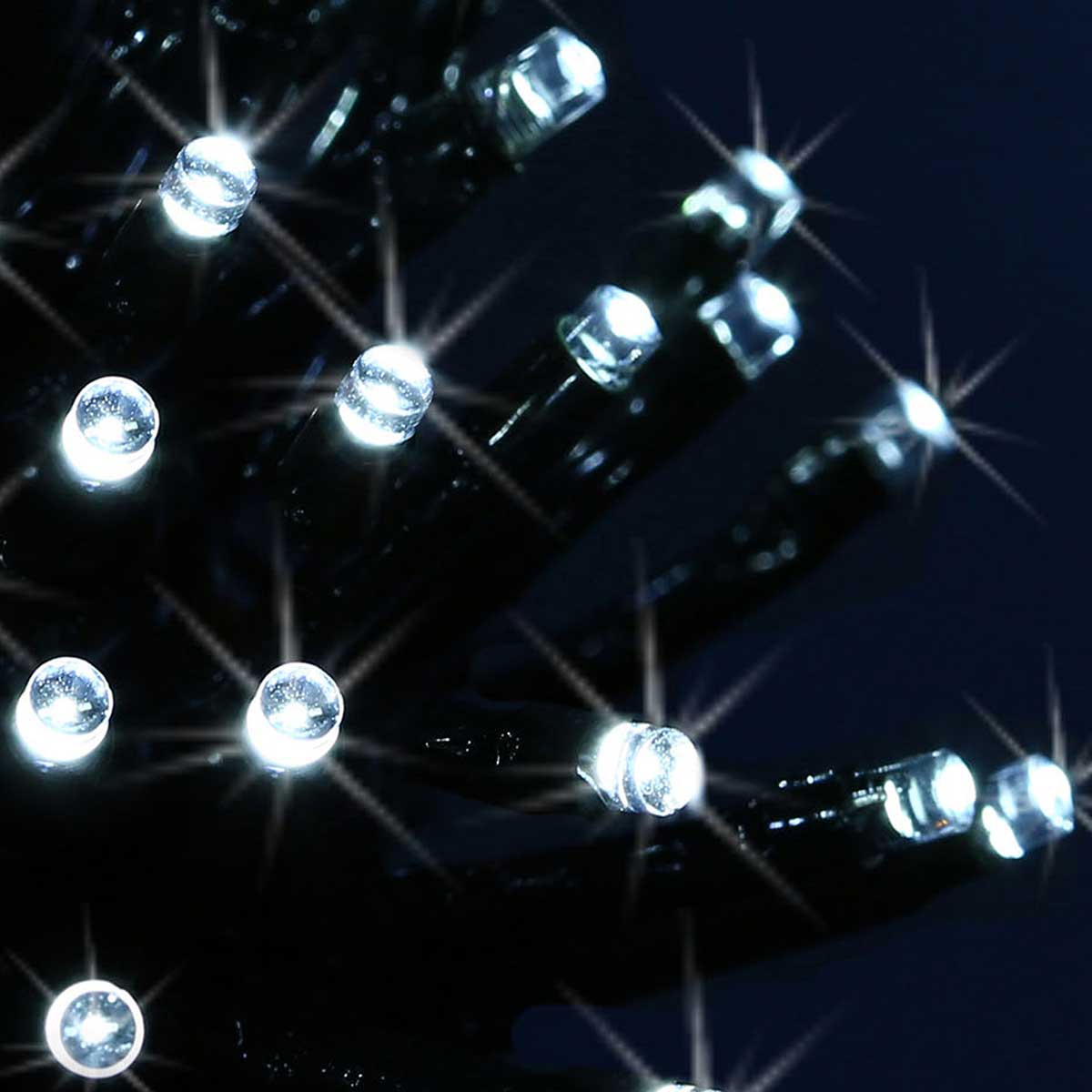 Série luminosa de natal branco frio 80 leds 8m