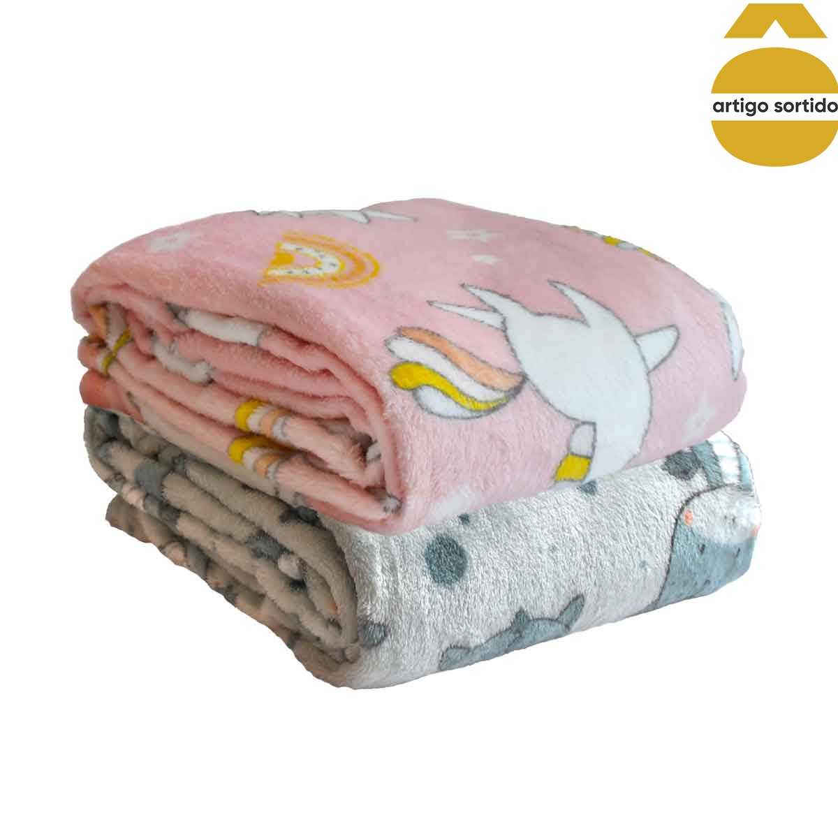 Manta com animais 120x160cm