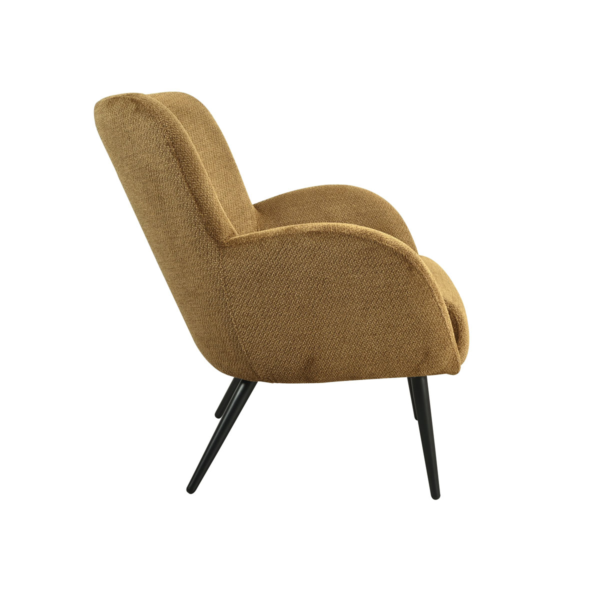 Poltrona BIRKA tecido ocre