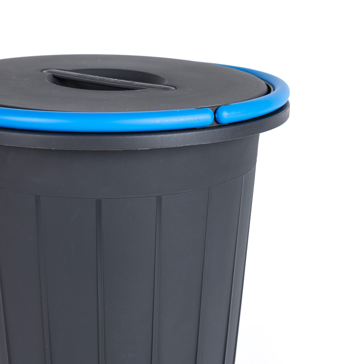 Ecoponto preto com pega azul 25l