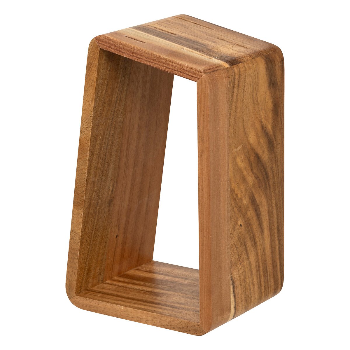 Conjunto de 5 facas com suporte castanho