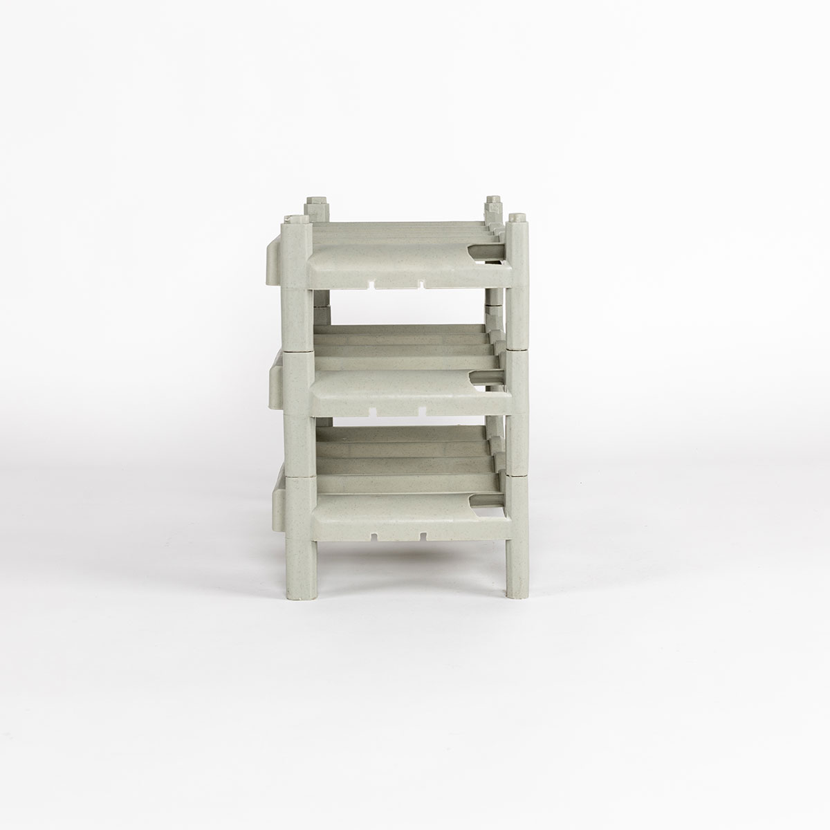 Conjunto de 3 garrafeiras verde para 12 garrafas