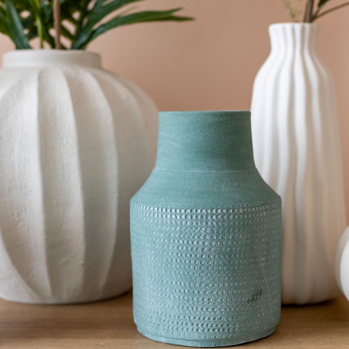 Jarra de cer&acirc;mica verde CARAVANE 20cm