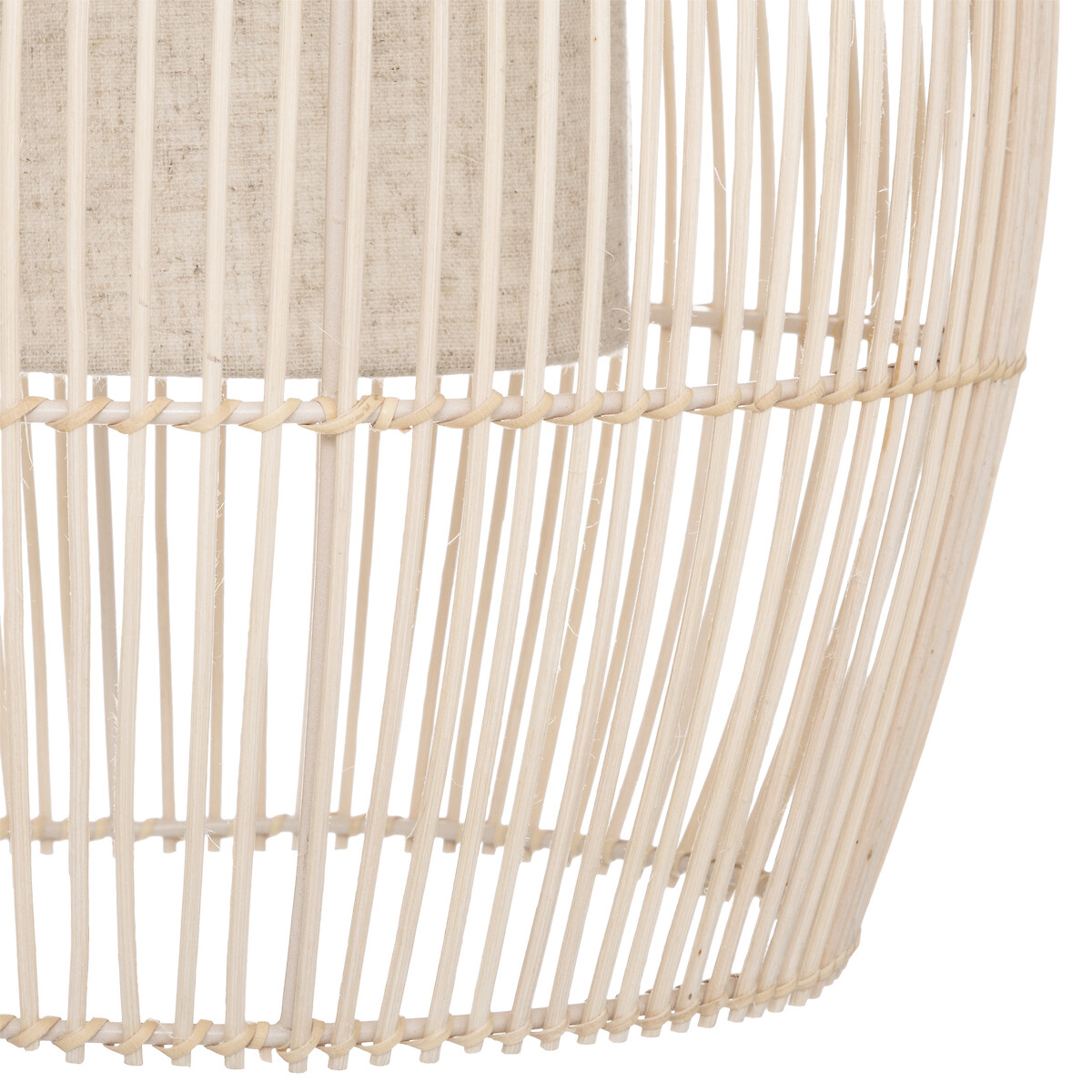 Candeeiro de teto MACY bege em rattan