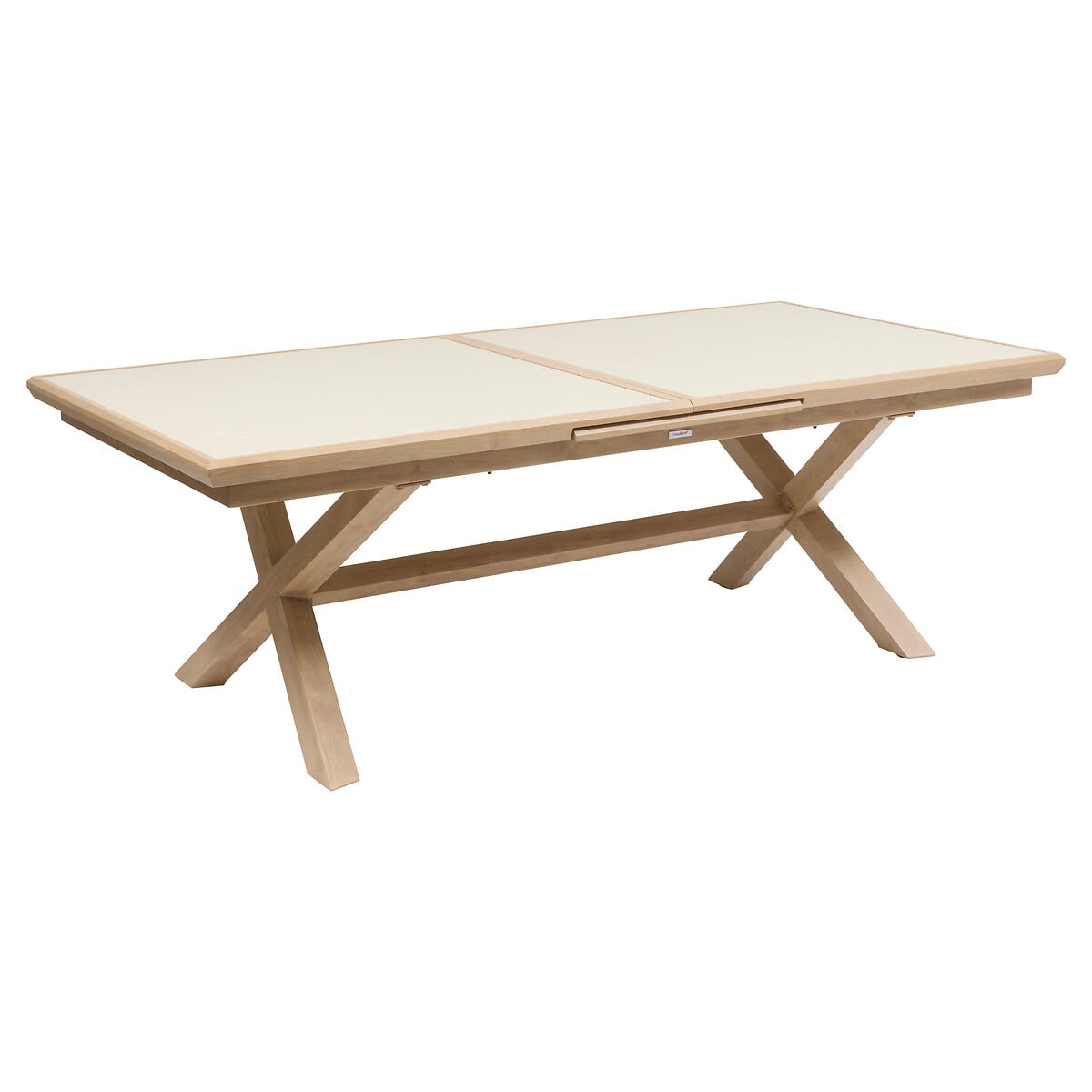 Mesa extens&iacute;vel AXIOME honey argile efeito madeira