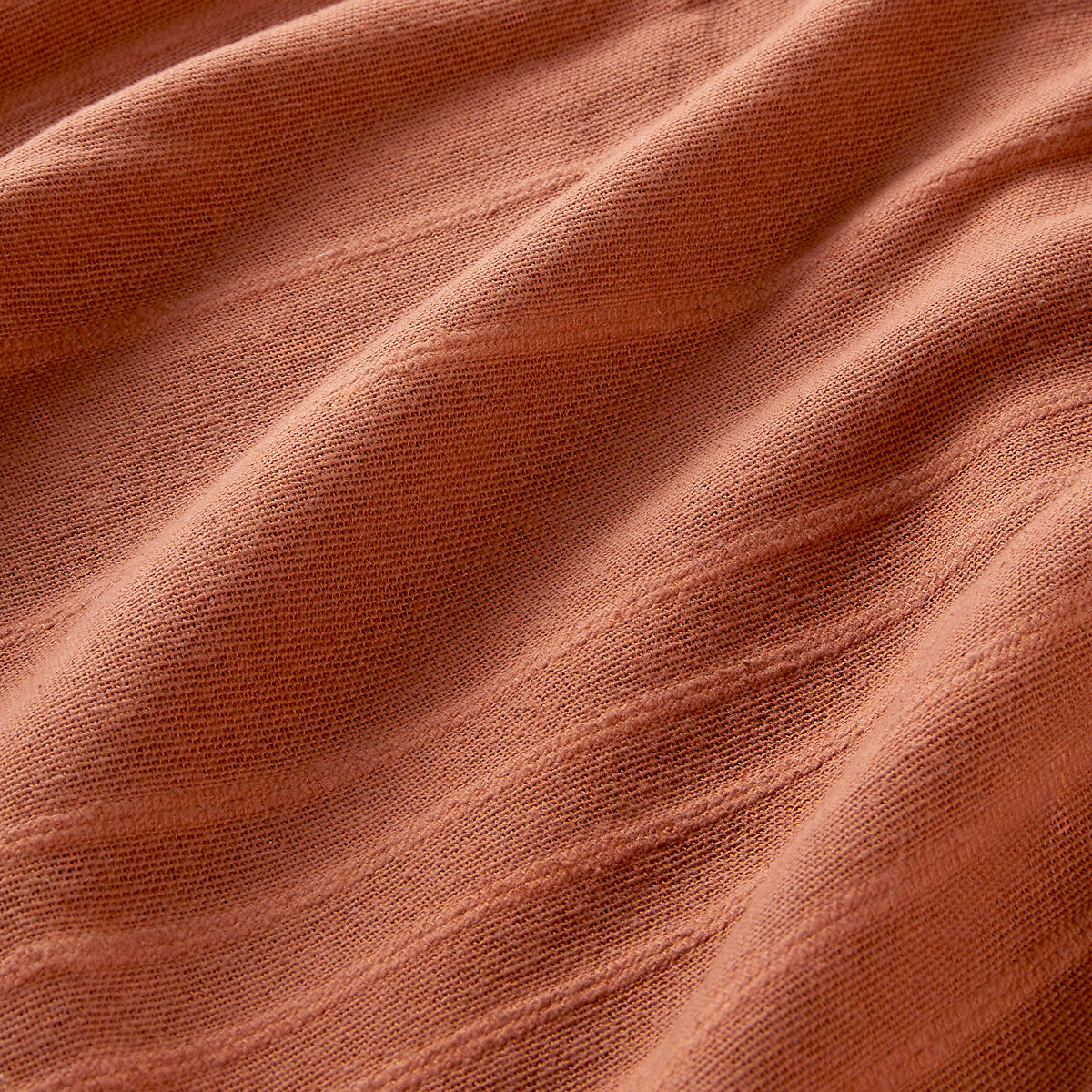 Manta ANJALI terracota em algod&atilde;o