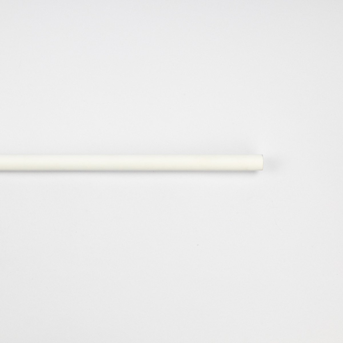 Tubo de ferro forjado extens&iacute;vel branco mate 185-350cm