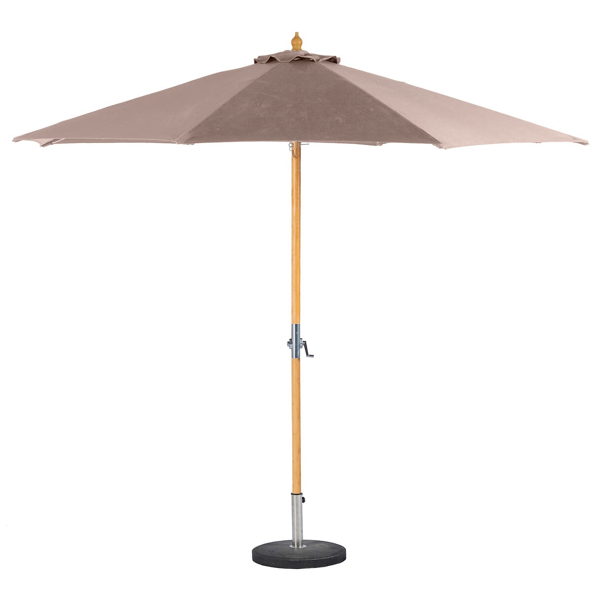 Guarda-sol redondo TINAEI taupe 2,60x3m