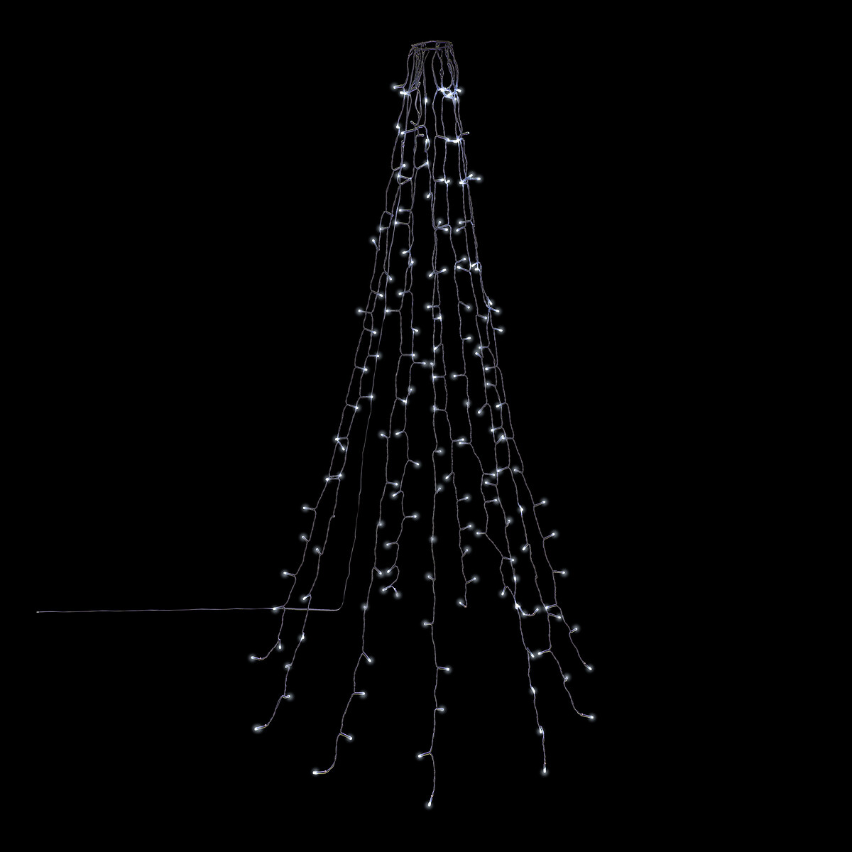 S&eacute;rie de luzes de Natal com 1,65m